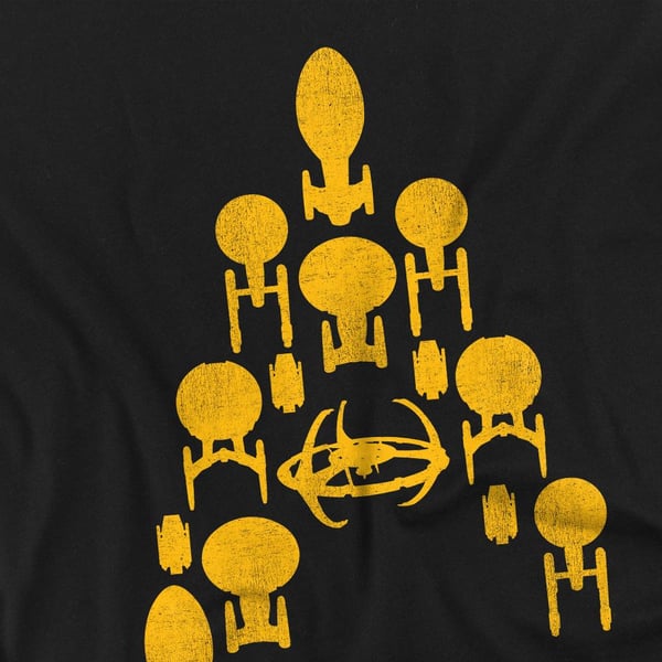 Star Trek Mens Ship Delta T-Shirt