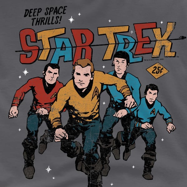 Star Trek Mens Deep Space Thrills T-Shirt