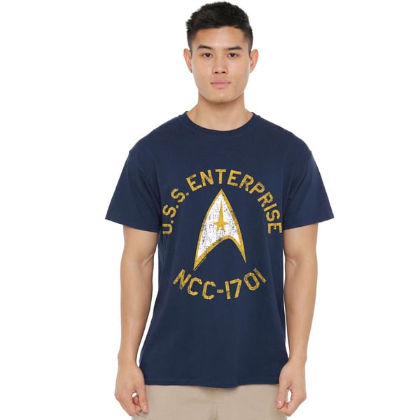 Star Trek Herr T-shirt med universitetsmotiv