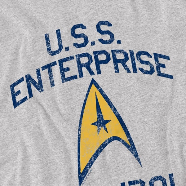 Star Trek Mens Collegiate Arch T-Shirt