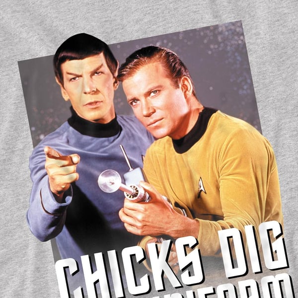 Star Trek miesten Chicks Dig T-paita