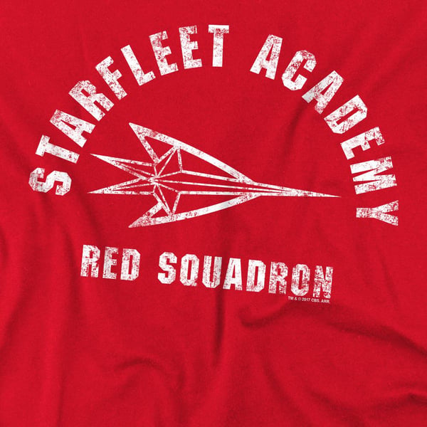 Star Trek Mens Red Squadron T-Shirt