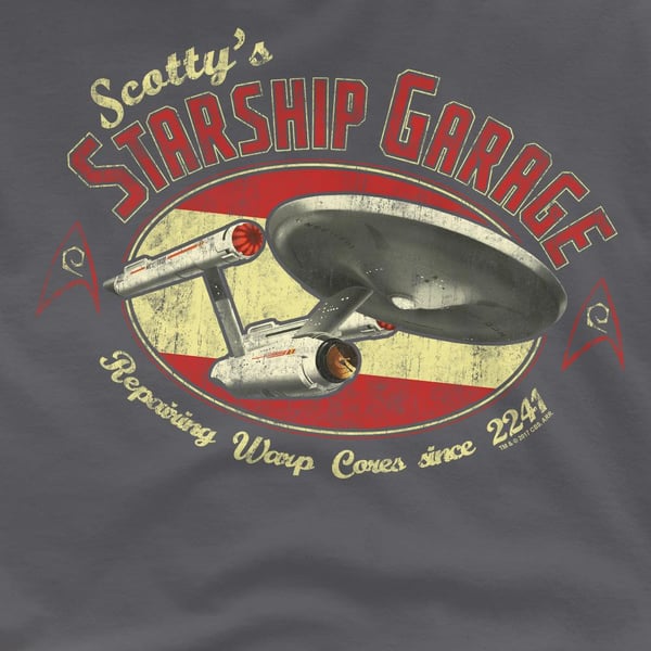 Star Trek Mens Scotty´s Garage T-Shirt