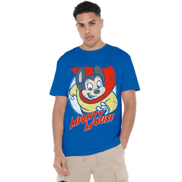 Mighty Mouse Miesten Mighty Circle T-paita