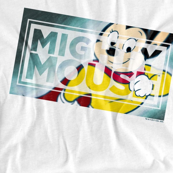 Mighty Mouse Herr Mighty Rectangle T-shirt