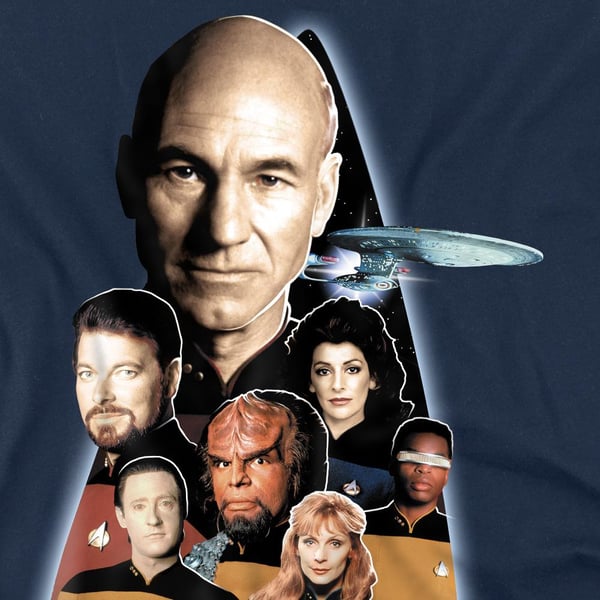 Star Trek Mens Next Generation Crew T-Shirt