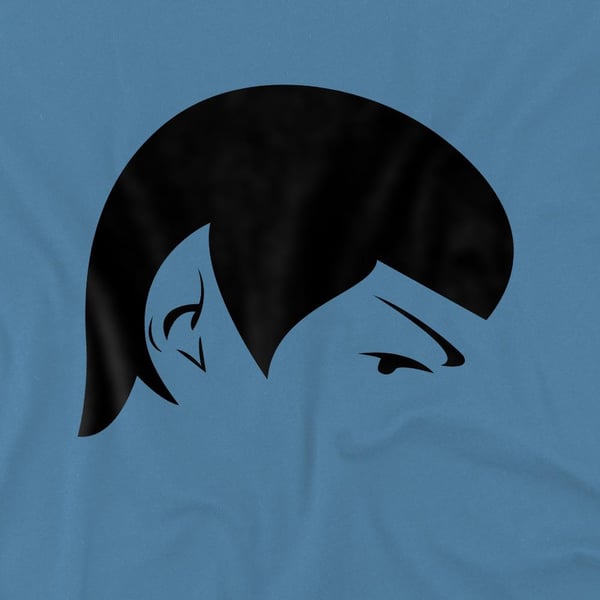 Star Trek: The Original Series Mens Spock Outline T-Shirt