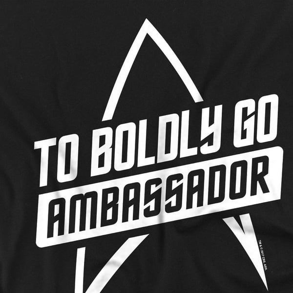 Star Trek Mens To Boldly Go T-Shirt