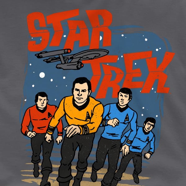 Star Trek Mens Run Forward T-Shirt