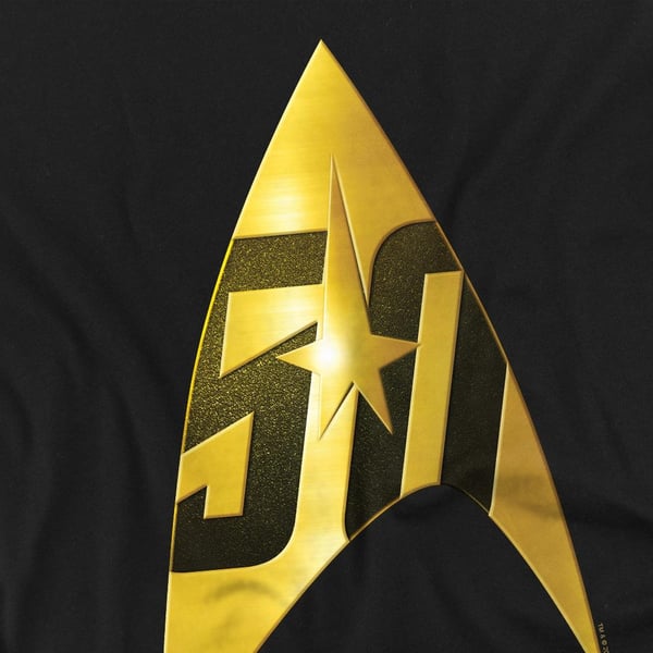 Star Trek Mens 50th Anniversary Delta T-Shirt
