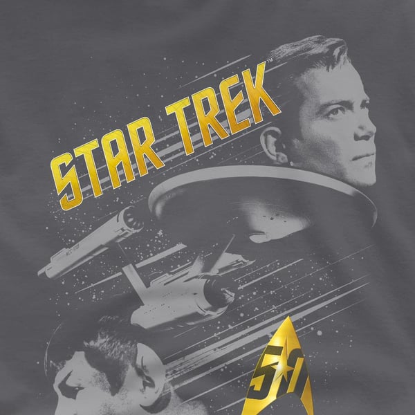 Star Trek Mens 50 Year Frontier T-Shirt