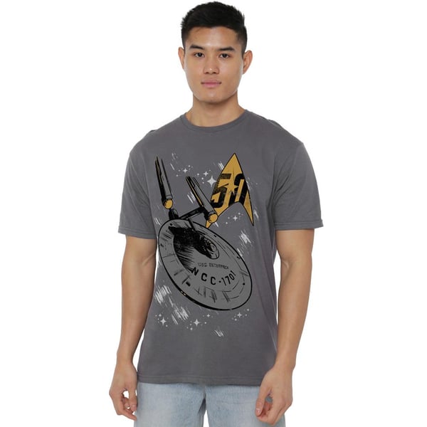 Star Trek Mens Enterprise Dash T-Shirt