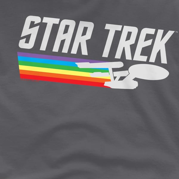 Star Trek Miesten Sateenkaaripolku T-paita