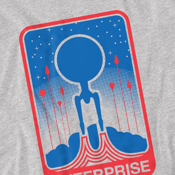 Star Trek Beyond Miesten Enterprise-merkki T-paita