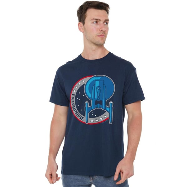 Star Trek Miesten Enterprise-merkki T-paita