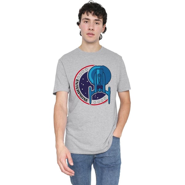 Star Trek Mens Enterprise Patch T-Shirt