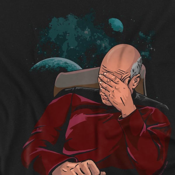 Star Trek Miesten Facepalm T-paita