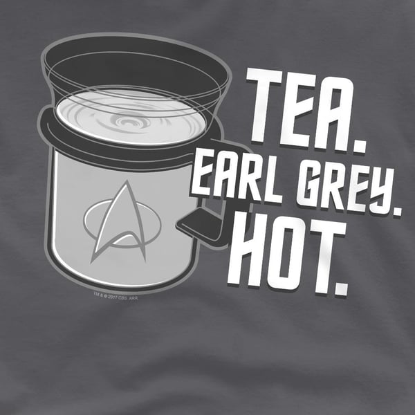 Star Trek Miesten Earl Grey T-paita