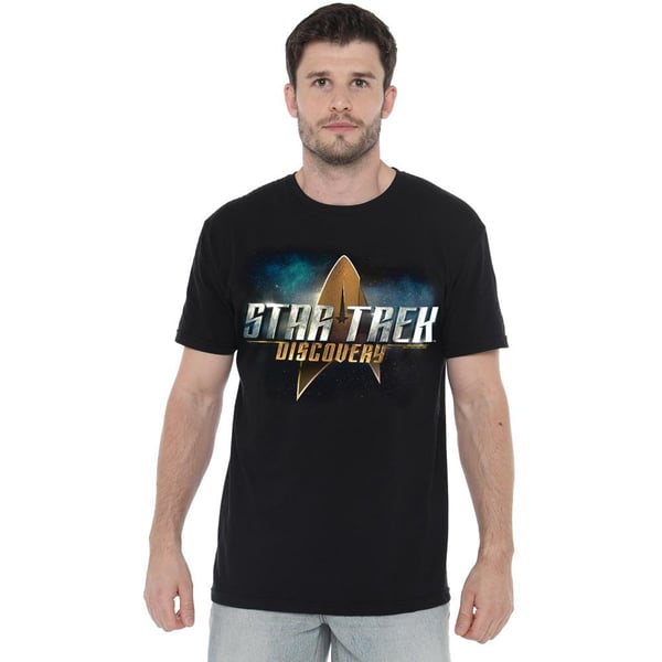Star Trek: Discovery T-shirt med logo til mænd