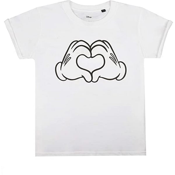 Disney Flickor Kärlek Händer Musse Pigg T-Shirt
