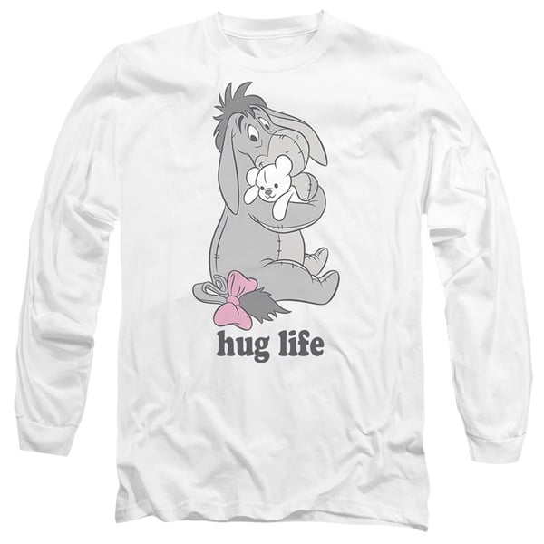 Winnie the Pooh Unisex Adult Hug Life Eeyore Valentine`s Day T-Shirt Winnie the Pooh Unisex Adult Hug Life Eeyore Valentine`s Day T-Shirt
