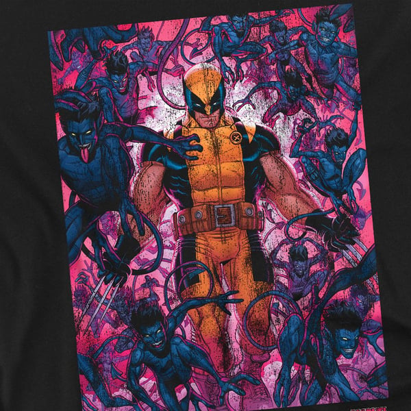 Marvel Unisex Aikuisten X-Men Wolverine Nightcrawler T-paita