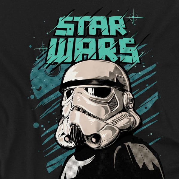 Star Wars Unisex Adult Street Glare Stormtrooper T-Shirt