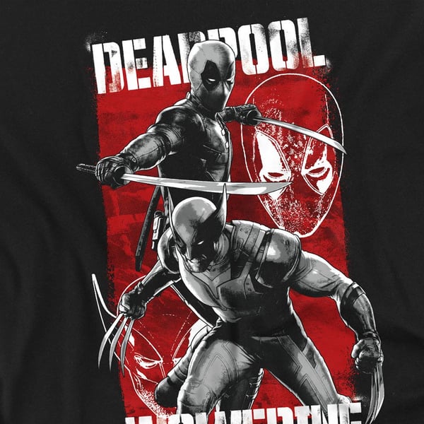 Deadpool & Wolverine Unisex T-shirt til kamp for voksne
