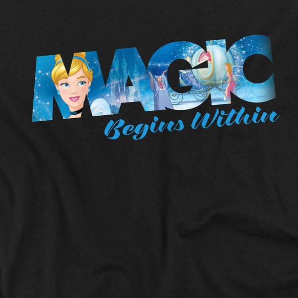Cinderella Unisex Adult Magic Begins Within T-Shirt