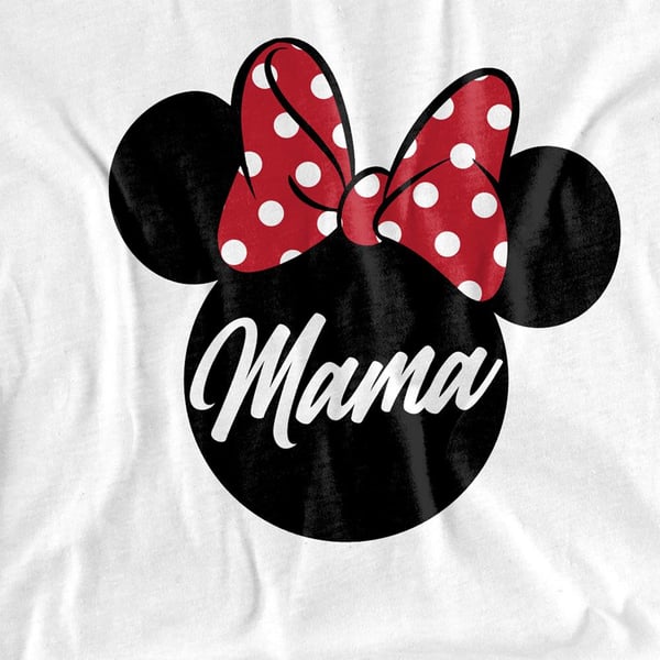 Disney Unisex Adult Mama In Ears Minnie Mouse Mothers Day T-Shirt