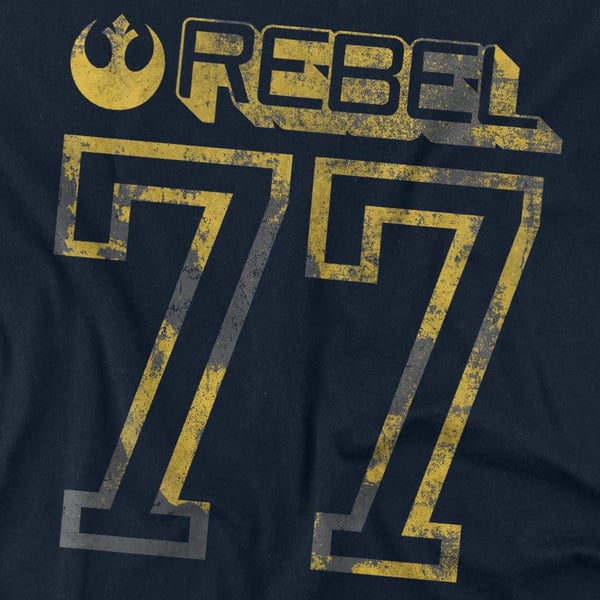 Star Wars Unisex Adult Rebel 77 T-Shirt