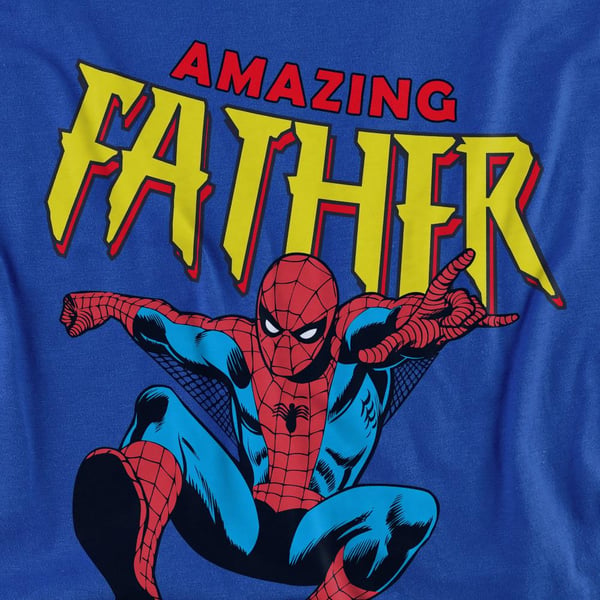 Spider-Man Unisex Adult Amazing Dad Fathers Day T-Shirt