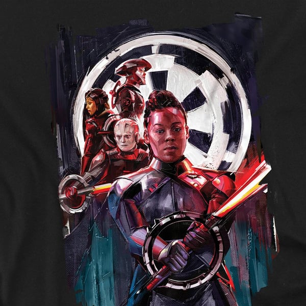 Star Wars Unisex Adult Inquisitors Obi Wan Kenobi Reva Painted T-Shirt