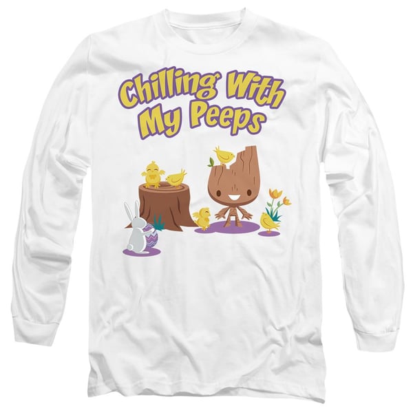 Guardians Of The Galaxy Unisex Aikuisten Chilling With My Peeps Groot T-paita