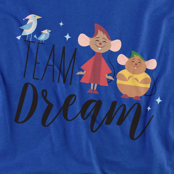 Cinderella Unisex Adult Team Dream Jaq And Gus T-Shirt