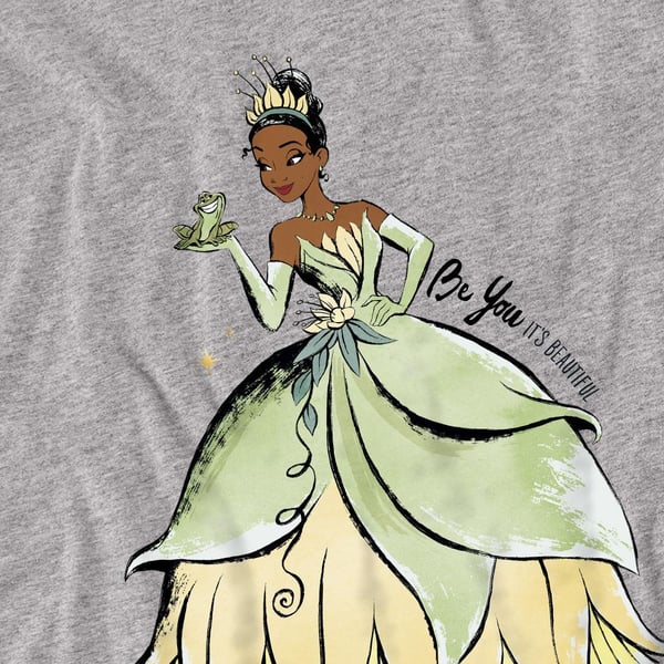 The Princess and the Frog Unisex Adult Be You, It´s Beautiful Tiana T-Shirt