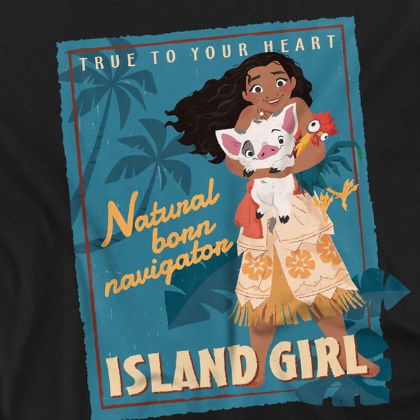 Moana Unisex Adult Island Girl T-Shirt