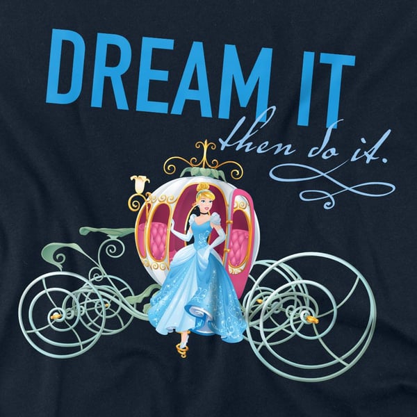 Cinderella Unisex Adult Dream It, Then Do It Pumpkin Coach T-Shirt