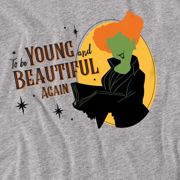 Hocus Pocus Unisex Adult Young And Beautiful Again Winifred T-Shirt