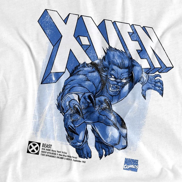 Marvel Unisex Adult X-Men Beast T-Shirt