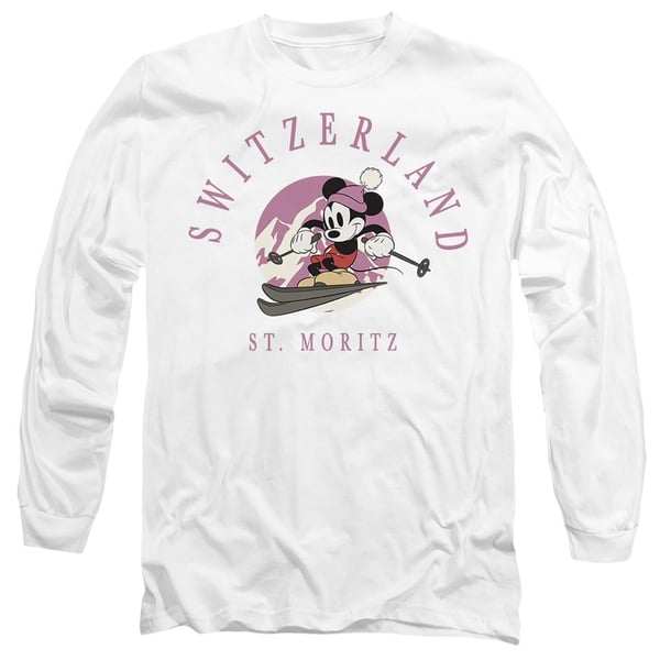 Disney Unisex Adult Switzerland Mickey Mouse T-Shirt