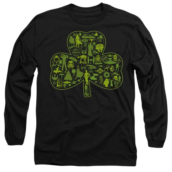 Star Wars Unisex Adult Clover Icons St Patricks Day T-Shirt