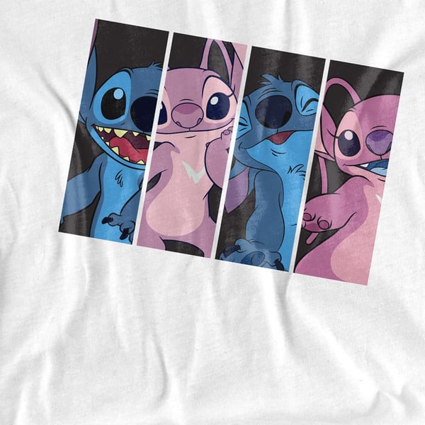 Lilo & Stitch Unisex Aikuisten Stitch Angel Boxes T-paita