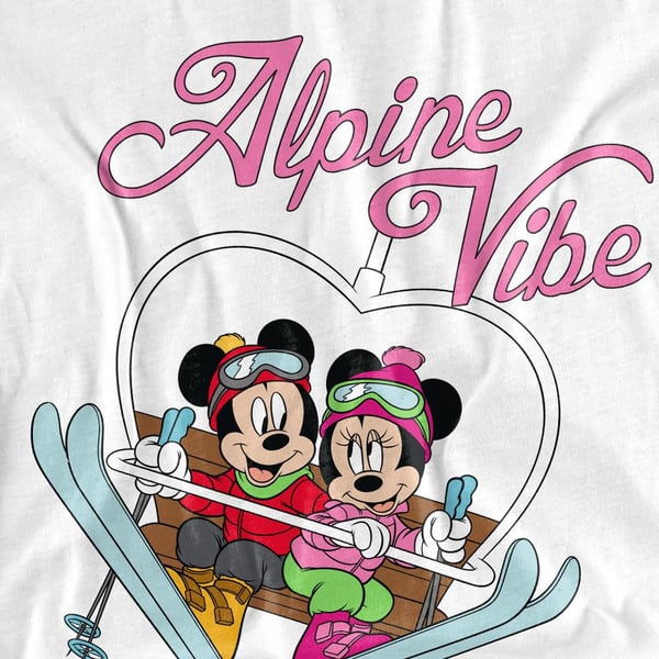 Disney Unisex Adult Alpine Vibes Mickey Mouse T-Shirt