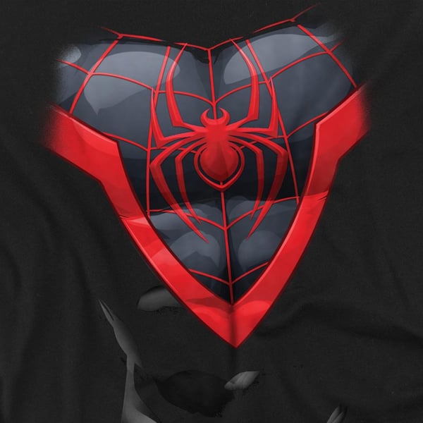 Spider-Man Unisex Adult Miles Morales Costume T-Shirt