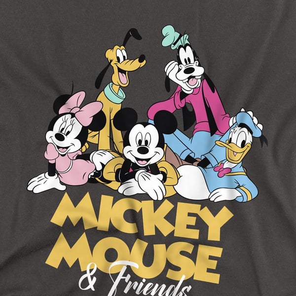Disney Unisex Adult Mickey Mouse Friends T-Shirt