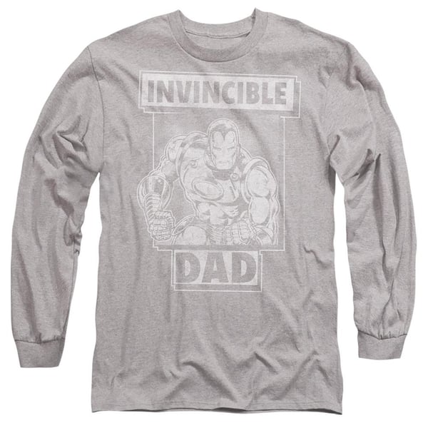 Iron Man Unisex Vuxen Oövervinnerlig Pappa Fars Dag T-Shirt