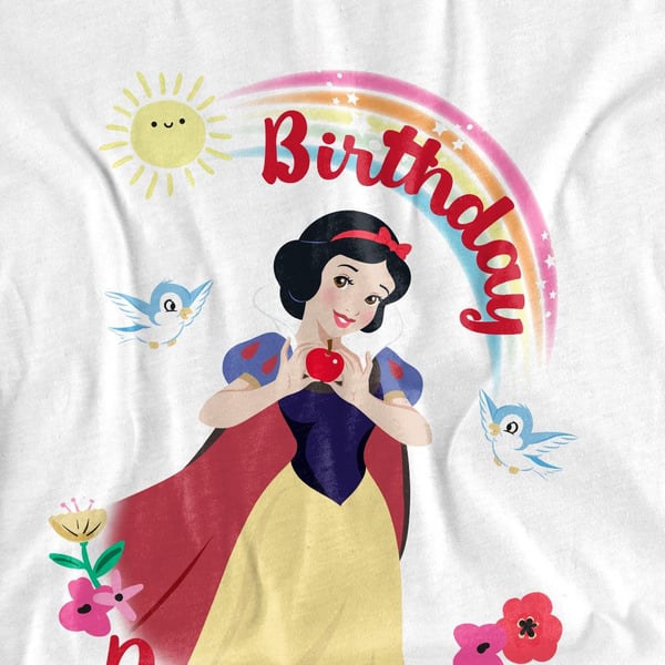 Snow White And The Seven Dwarfs Unisex Adult Birthday Princess And Friends T-Shirt