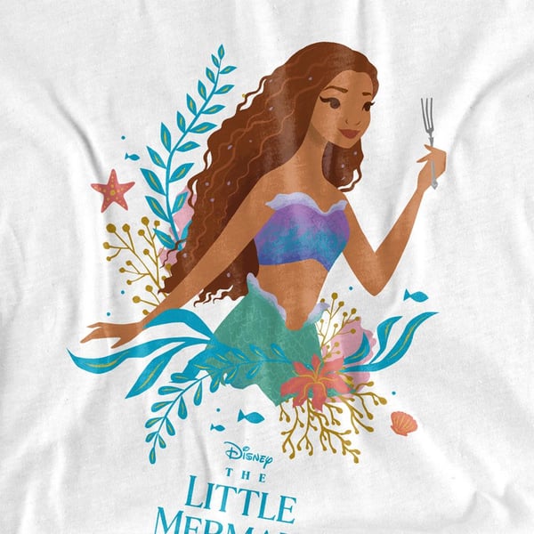 The Little Mermaid Unisex Adult Ariel Reef T-Shirt