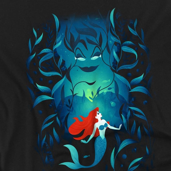 The Little Mermaid Unisex Adult Ursula & Ariel T-Shirt